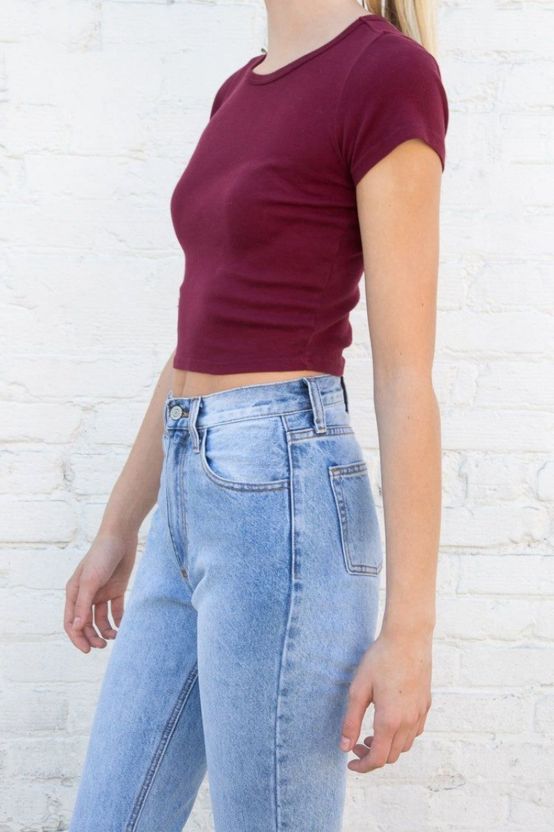 Hauts Brandy Melville Ashlyn Bordeaux | GDX-93122141